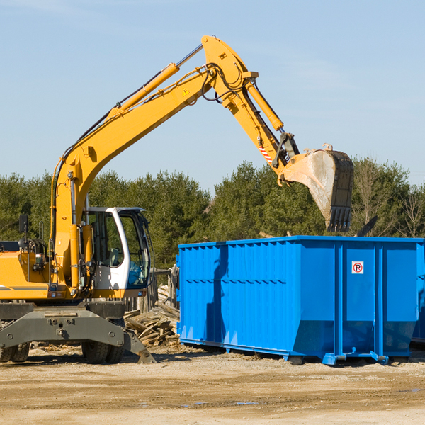 what kind of customer support is available for residential dumpster rentals in Calhoun County